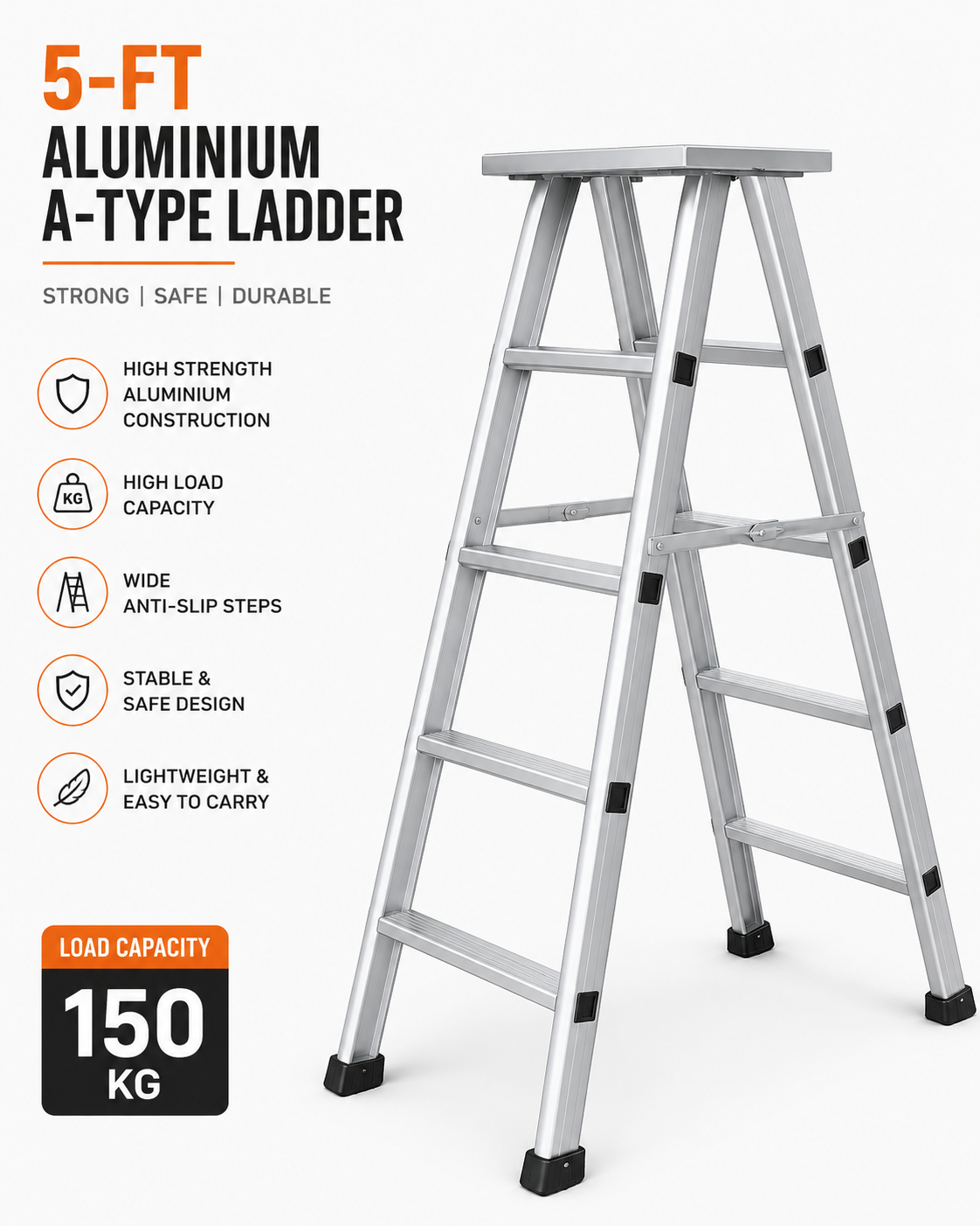 Aluminium A Type Ladder
